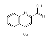 2-Quinolinecarboxylicacid, copper(2+) salt (2:1)结构式