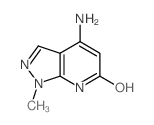 5-amino-9-methyl-2,8,9-triazabicyclo[4.3.0]nona-1,4,6-trien-3-one结构式