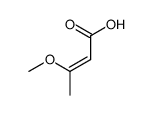 3-methoxy-2-Butenoic acid Structure