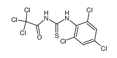 1-(2,2,2-Trichloro-acetyl)-3-(2,4,6-trichloro-phenyl)-thiourea Structure