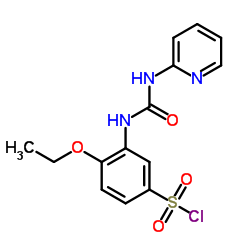 4-ETHOXY-3-(3-PYRIDIN-2-YL-UREIDO)-BENZENESULFONYL CHLORIDE structure