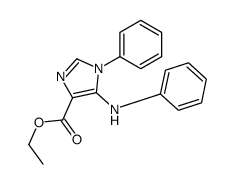 ETHYL1-PHENYL-5-PHENYLAMINOIMIDAZOLE-4-CARBOXYLATE Structure