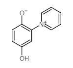 2-pyridin-1-ylbenzene-1,4-diol结构式