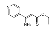 ethyl 3-amino-3-pyridin-4-ylprop-2-enoate Structure