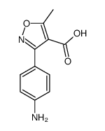 3-(4-aminophenyl)-5-methylisoxazole-4-carboxylic acid Structure