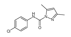 N-(4-chlorophenyl)-3,5-dimethylpyrazole-1-carboxamide Structure