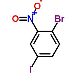 1-Bromo-4-iodo-2-nitrobenzene structure