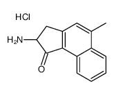 1H-Benz(e)inden-1-one, 2-amino-2,3-dihydro-5-methyl-, hydrochloride structure