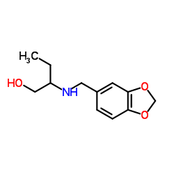 2-[(BENZO[1,3]DIOXOL-5-YLMETHYL)-AMINO]-BUTAN-1-OL Structure