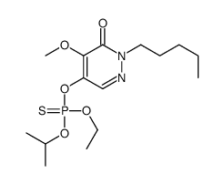 5-(ethoxy-propan-2-yloxy-phosphinothioyl)oxy-4-methoxy-2-pentyl-pyrida zin-3-one结构式