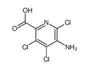 2-Pyridinecarboxylic acid, 5-amino-3,4,6-trichloro-结构式