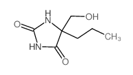 5-(hydroxymethyl)-5-propyl-imidazolidine-2,4-dione结构式