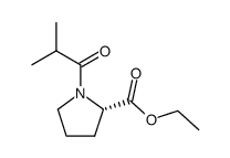 N-(2-methyl-1-oxopropyl) S-proline ethyl ester结构式