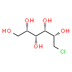 6-chloro-6-deoxyglucitol Structure