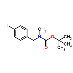 (4-IODO-BENZYL)-METHYL-CARBAMIC ACID TERT-BUTYL ESTER结构式