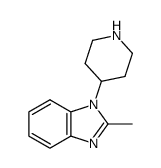 4-(2-methyl-1H-benzimidazol-1-yl)piperidine Structure