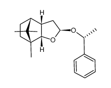 [2S-(2α(S*),3aα,4α,7α,7aα)]-2,3,3a,4,5,6,7,7a-Octahydro-7,8,8-trimethyl-2-(1-phenylethoxy)-4,7-methanobenzofuran Structure