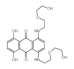 9,10-Anthracenedione, 1,4-dihydroxy-5,8-bis((2-(2-hydroxyethoxy)ethyl)amino)- structure