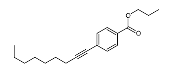 propyl 4-non-1-ynylbenzoate Structure