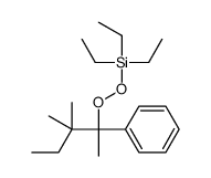 (3,3-dimethyl-2-phenylpentan-2-yl)peroxy-triethylsilane Structure