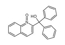 diphenyl(2-quinolyl)carbinol N-oxide Structure