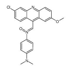 6-chloro-2-methoxy-acridine-9-carbaldehyde-[N-(4-dimethylamino-phenyl)-oxime ] Structure