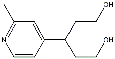3-(2-methylpyridin-4-yl)pentane-1,5-diol结构式