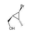 cis-2-bromo-trans-3-methylcyclopropanemethanol结构式