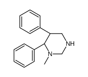 (5R,6R)-1-methyl-5,6-diphenyl-1,3-diazinane结构式