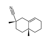 (2S,4aR)-2,4a-dimethyl-1,2,3,4,4a,5,6,7-octahydronaphthalene-2-carbonitrile结构式