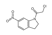 2-chloro-1-(6-nitroindolin-1-yl)ethanone Structure