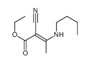 ethyl 3-(butylamino)-2-cyanobut-2-enoate Structure