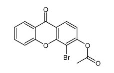 (4-bromo-9-oxoxanthen-3-yl) acetate结构式