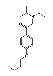 1-(4-butoxyphenyl)-2-[di(propan-2-yl)amino]ethanone结构式