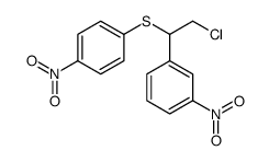 1-[2-chloro-1-(4-nitrophenyl)sulfanylethyl]-3-nitrobenzene Structure