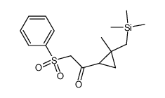 2-methyl-2-(trimethylsilylmethyl)-1-(1-oxo-2-phenylsulfonylethyl)cyclopropane Structure