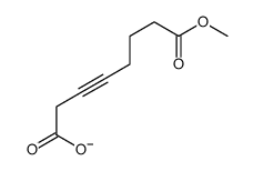 8-methoxy-8-oxooct-3-ynoate结构式