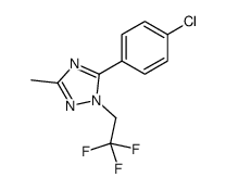 5-(4-chlorophenyl)-3-methyl-1-(2,2,2-trifluoroethyl)-1,2,4-triazole Structure