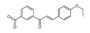 3-(4-ethoxyphenyl)-1-(3-nitrophenyl)prop-2-en-1-one structure