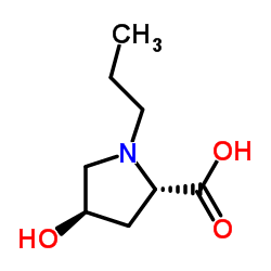 L-Proline, 4-hydroxy-1-propyl-, trans- (9CI) structure