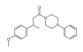 3-(4-methoxyphenyl)-1-(4-phenylpiperazin-1-yl)butan-1-one Structure