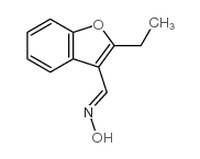 2-乙基-1-苯并呋喃-3-甲醛肟结构式