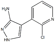 4-(2-chloro-3-pyridinyl)-1H-Pyrazol-3-amine结构式