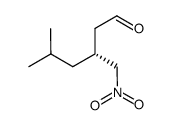 (R)-5-methyl-3-(nitromethyl)hexanal Structure