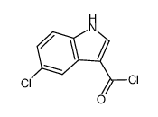 5-chloro-1H-indole-3-carbonyl chloride Structure