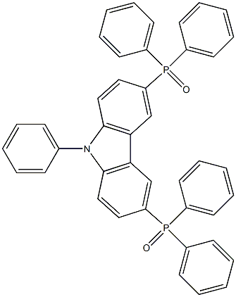 (9-phenyl-9H-carbazole-3,6-diyl)bis(diphenylphosphine oxide) structure