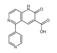 1,2-dihydro-2-oxo-5-(4-pyridinyl)-1,6-naphthyridine-3-carboxylic acid Structure