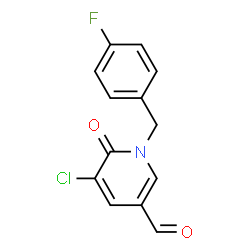 5-Chloro-1-(4-fluorobenzyl)-6-oxo-1,6-dihydro-3-pyridinecarbaldehyde structure