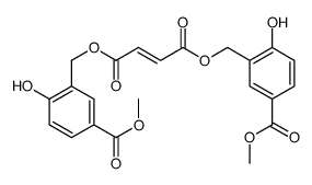 bis[(2-hydroxy-5-methoxycarbonylphenyl)methyl] but-2-enedioate Structure