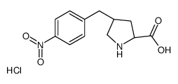 (2S,4R)-4-(4-NITROBENZYL)PYRROLIDINE-2-CARBOXYLIC ACID HYDROCHLORIDE结构式